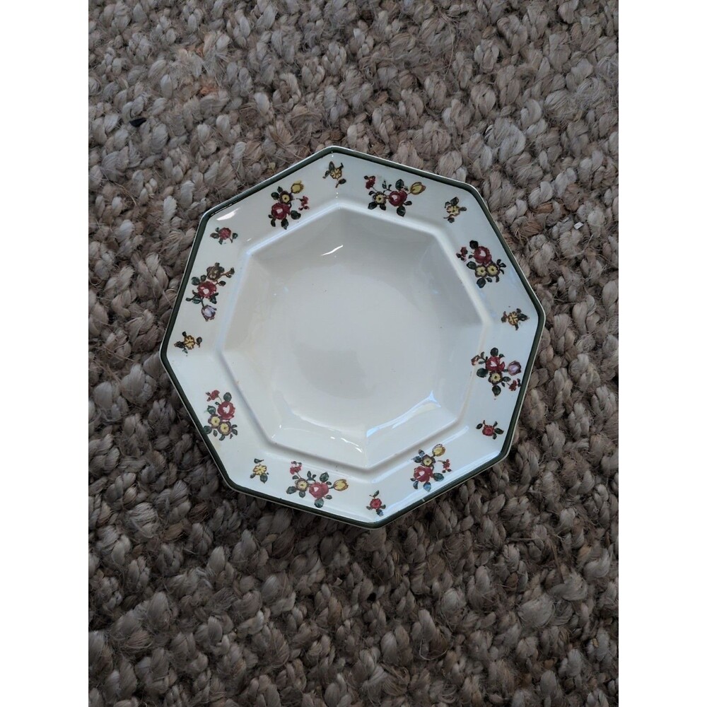 Royal Doulton Old Leeds Spray 8 Sided Cereal Ice Cream Bowl Excellent No Flaws